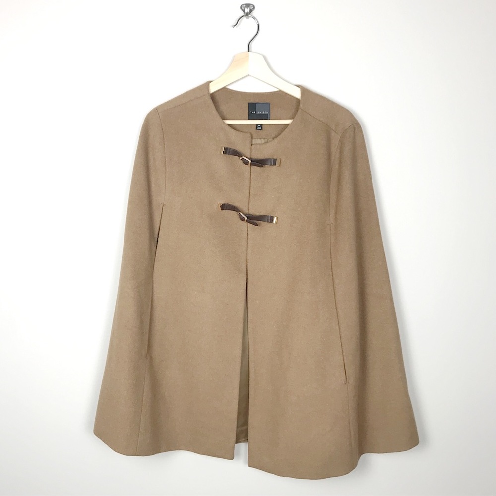 The Limited Camel Color Cape Coat
